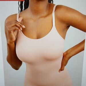 2-S Shapermint Essentials All Day Every Day Scoop Neck Cami. Color Rose …